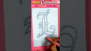 How to write capital l in calligraphy ✍️ shorts calligraphy meremehbob [upl. by Stefano800]