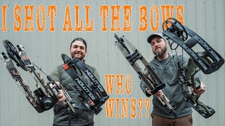 2021 BOW BUYING TEST REVIEW  We shot FOUR FLAGSHIP BOWS [upl. by Portugal]