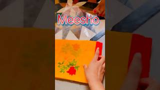 Meesho cotton sareehand work saree 💫 Review meesho meesho cottensaree shortsfeed shortsviral [upl. by Feldstein]