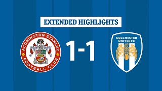 Extended Highlights  Accringon Stanley 11 Colchester United [upl. by Repinuj]