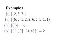 Cardinality of Sets Discrete Maths Set Theory [upl. by Enneyehs]