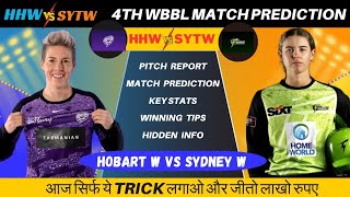 HHW vs SYTW WBBL Match 4  Pitch Report key stats and Match Winner [upl. by Janela]