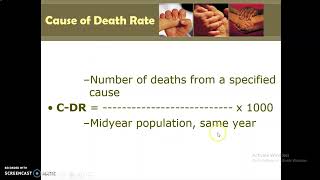 HEALTH INDICATORS PART 2 MORTALITY RATES [upl. by Moya]