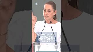 Claudia Sheinbaum elogia a AMLO como uno de los mejores presidentes de México Shorts [upl. by Fritts273]