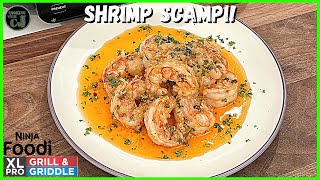 NINJA FOODI GRILL AND GRIDDLE SHRIMP SCAMPI RECIPE [upl. by Araet]