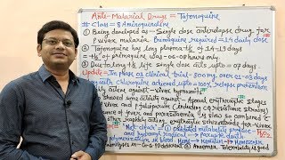 Antimalarial Drug Part09 Tafenoquine Introduction amp Mechanism of Action  Tafenoquine MOA [upl. by Chute596]