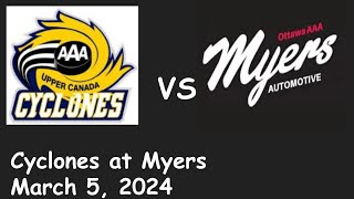 Win 73 Game 6 HEO semifinals vs Upper Canada Cyclones March 5 2024 [upl. by Yatnwahs]