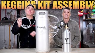 Move from BOTTLING to KEGGING with Ease  How to Assemble a KOMOS Kegging Kit  MoreBeer [upl. by Donavon]