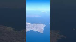 Sobrevolando Siros mar Egeo  Viaje a Grecia [upl. by Aramaj]