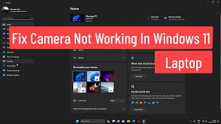 FIX Camera Not Working in Windows 11 Laptop [upl. by Adnuhser]