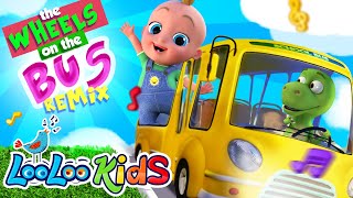 🚌Wheels on The Bus REMIX  S4EP10 Dance Along  LooLoo Kids Songs for Kids [upl. by Bugbee551]