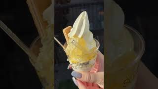 Honeycomb ice cream in Karuizawa Japan honeycomb honey icecream [upl. by Abshier118]