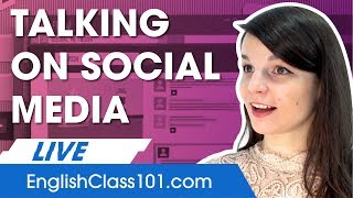 How to Talk on Social Media in English  Basic English Phrases [upl. by Mickelson671]