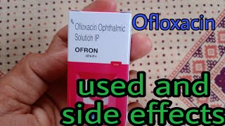 Ofloxacin ophthalmic solution ip ear and eye drop0from used and side effects in hindi [upl. by Griggs]