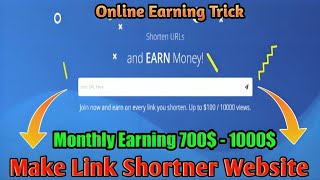 How To Make a URL Shortener Website 2024  Earning Method Monthly 5001000 Income  EarnTips77 [upl. by Lletnohs]