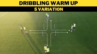 Dribbling Warm Up l FootballSoccer Training  5 Variation  U13 [upl. by Giltzow]