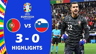 PortogalloSlovenia 00 Pen 30 Highlights  UEFA Euro 2024 [upl. by Suirred]