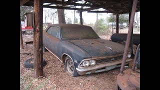 1966 SS 396 Chevelle Barn Find and legendary street racer with 427 [upl. by Jonell134]