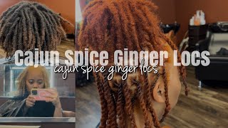 Dying My Locs Ginger  Adore Cajun Spice  Cinnamon [upl. by Franci]