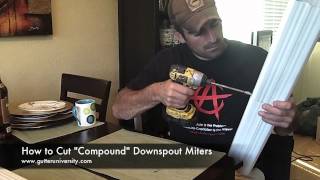 How to miter downspouts [upl. by Slin239]