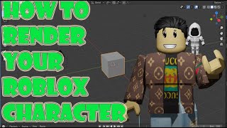 HOW to RENDER YOUR ROBLOX CHARACTER in BLENDER For Free 2023 [upl. by Coppins779]