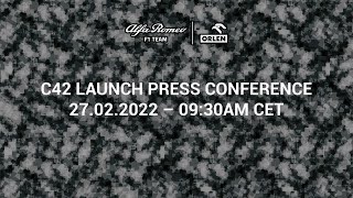 ALFA ROMEO F1 TEAM ORLEN  C42 LAUNCH PRESS CONFERENCE [upl. by Oterol161]