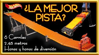 Pista de 6 carriles Hot Wheels 245 metros V1983 [upl. by Eileek]