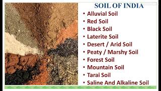 Types of Soil in India [upl. by Enileve]