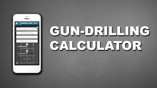 CNC Machinist Calculator  Gundrill speed amp feed calculator [upl. by Ahsrat]