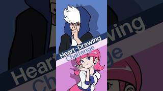 HeartDrawing Challenge animation comics cartoon shorts funny challenge [upl. by Arleyne]