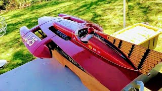 Awesome RC Gas Scale Hydroplane Up Close  1969 Pay n Pak [upl. by Thad]