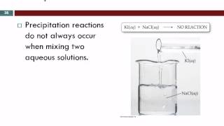 76 Precipitation Reactions Reactions in Aqueous Solution That Form a Solid [upl. by Tuchman]