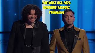 THE VOICE USA 2024 WINNER  SOFRONIO VASQUEZ FROM THE PHILIPPINES [upl. by Hadihsar]