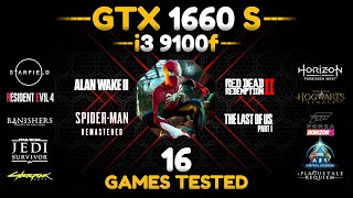 i3 9100f  GTX 1660 Super  16 Games Tested in 2024 [upl. by Dodie]