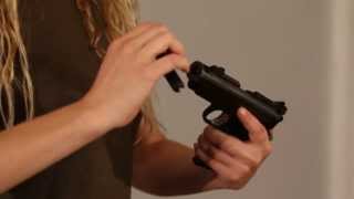 Automatic Pistol Safety tip  OMEGA GUN LOCK [upl. by Eybbob]