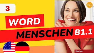 Menschen B11 Learn German Vocabulary B1  German Words with Examples  03 [upl. by Neztnaj]