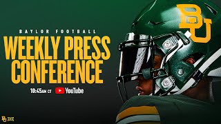 Baylor Football Weekly Press Conference with Dave Aranda  Game 4 at CU  September 16 2024 [upl. by Jordanson752]