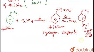 Prepare sulfanilic acid from aniline Why this acid has high melting point   CLASS 12  ORGAN [upl. by Even]