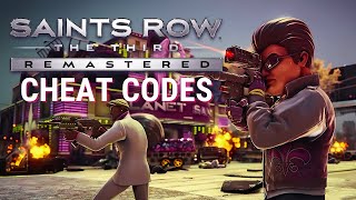 Saints Row The Third Cheat Codes  PC Version [upl. by Akerley]