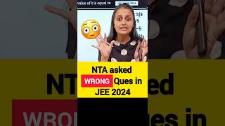 BLUNDER by NTA jee2025 jeepyqs [upl. by Nonnaer51]