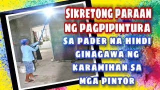 secret ways sa pag pintura ng pader na hindi alam ng mga pintor  how to paint wall [upl. by Inot232]