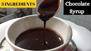 Chocolate Syrup with 3 ingredients  How to make Chocolate Syrup in Hindi [upl. by Aleibarg322]