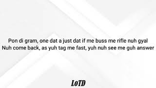 Stefflon Don  Dat a Dat Lyrics Jada Kingdom diss duttymoneyriddim Round 1 [upl. by Amoihc]