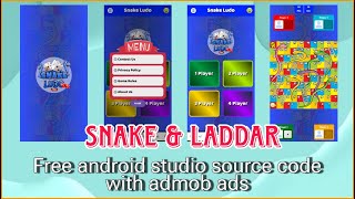 Snake amp Ladder Game Android Studio Free Source Code With Admob Ad  Ludo Game Source Code  MakeEasy [upl. by Wesla364]