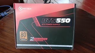 KEYTECH 80 PLUS BRONSE computer power supplyunboxing and review [upl. by Aifoz]