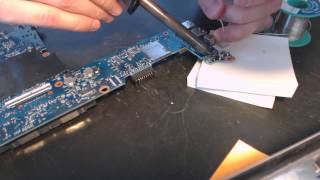 HP Elitebook 8470p Laptop Power Jack Repair broken socket input port connector fix [upl. by Nnyllatsyrc]