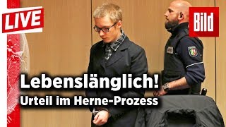 HerneKiller vor Gericht – Lebenslang für Marcel Hesse  BILD live 31012018 [upl. by Yelnik]