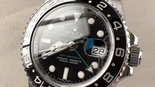 Rolex GMTMaster II quotBlack Bezelquot 116710LN Rolex Watch Review [upl. by Silletram]