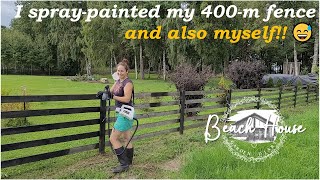 Spraypainting the fence and also myself [upl. by Penoyer]