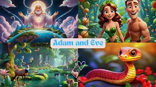 Adam and Eve  Biblical Tale for Children 🌍🍎 [upl. by Mairym266]